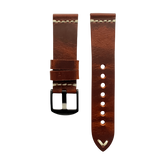 White leather Apple Watch band â€“ two-piece strap with buckle and holes | Hedonist Chicago