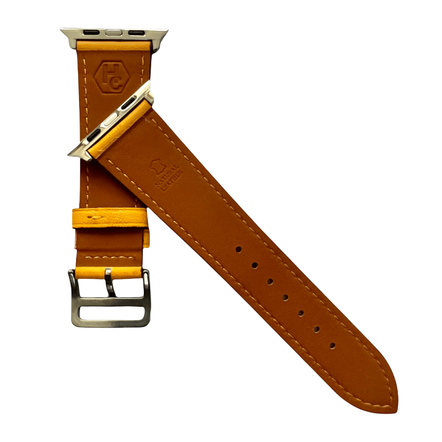Yellow Apple Watch strap compatible with all models  Hedonist Chicago