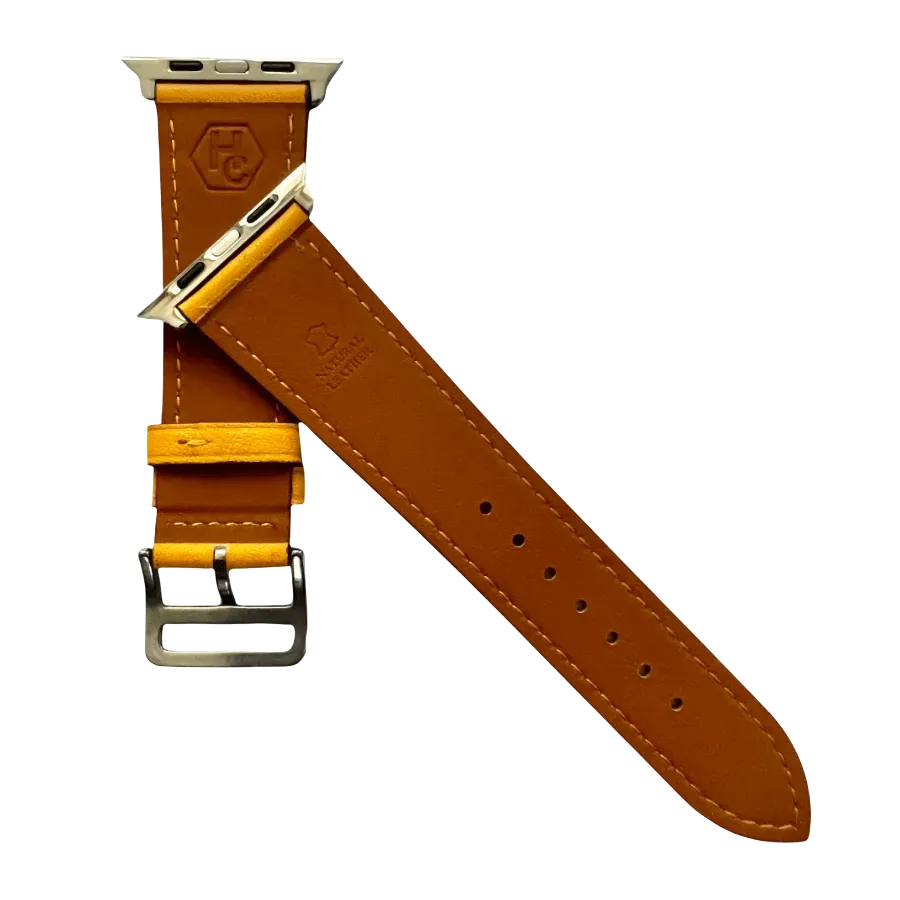 Yellow Apple Watch strap compatible with all models Hedonist Chicago