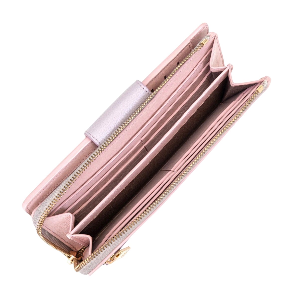 Pink Travel Leather Wallet for Women | Hedonist Chicago |zipper