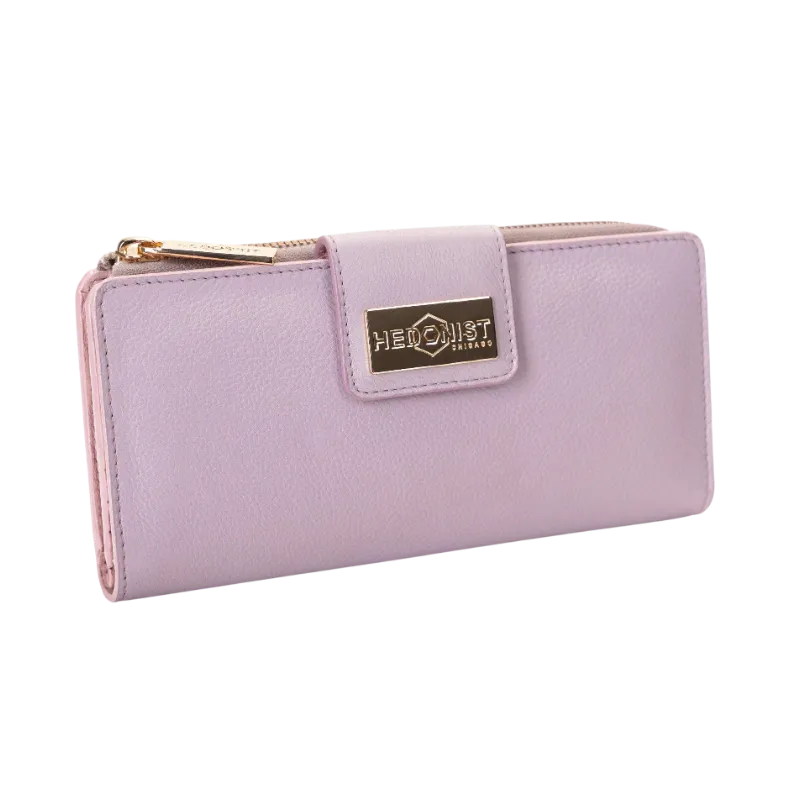 Pink Travel Leather Wallet for Women | Hedonist Chicago