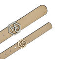 Edge stitching detail on women's seamless edge leather belt - ivory - Hedonist Chicago - close-up view (1.3")