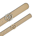 Edge stitching detail on women's seamless edge leather belt - ivory - Hedonist Chicago - close-up view (1")