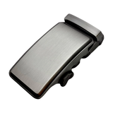 Jeans washed metallic ratchet belt buckle, 1.38 inch, front view
