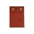Hedonist Chicago light mahogany key holder in light mahogany, slim profile, full grain leather, angled view