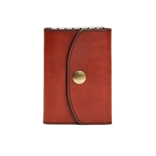 Hedonist Chicago light mahogany key holder in light mahogany, slim profile, full grain leather, product view
