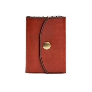 Handmade Leather Key Holder Light Mahogany