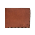 Handmade Men's Leather Wallet 6 Card Slots Medium Brown | Hedonist Chicago