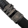 Metal Automatic belt buckle 1.15" , hardware close-up, for ratchet leather belts by Hedonist Chicago