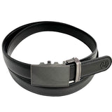 Metal Automatic belt buckle 1.15" , front view, for ratchet leather belts by Hedonist Chicago
