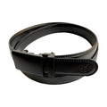 Black Plate Automatic belt buckle 1.15" , buckle detail, for ratchet leather belts by Hedonist Chicago