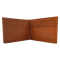 Classic Bifold Wallet in Light Brown Leather 6 cards slots