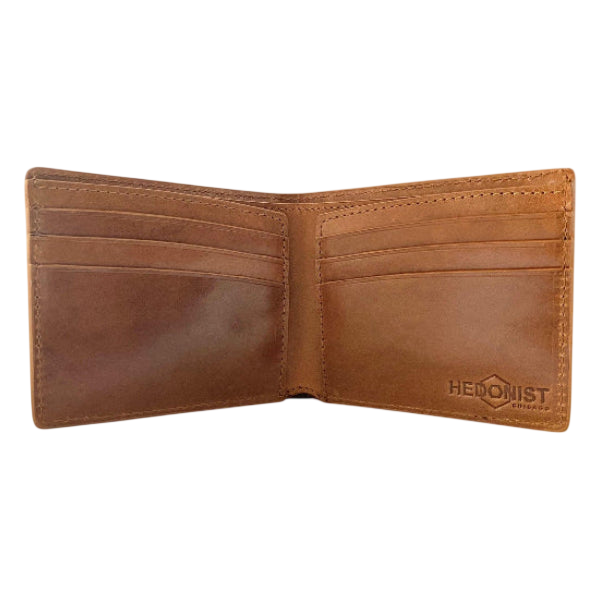 Brown Leather Wallet for Men - Venezia- with 6 cards slots