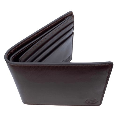 Dark Brown Leather Classic Wallet for Men - Premium Leather
