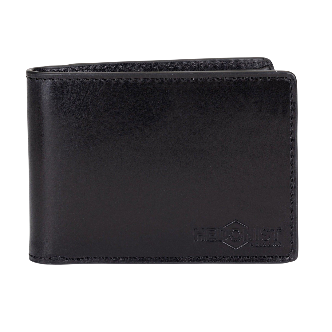 Men's Black Slim Bifold Wallet by Hedonist Chicago