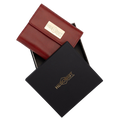Small Red Leather Wallet for Women from Hedonist Chicago | Packed in Branded Box