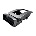 Washed metallic ratchet buckle 1.38 inch angled profile photo | Hedonist Chicago