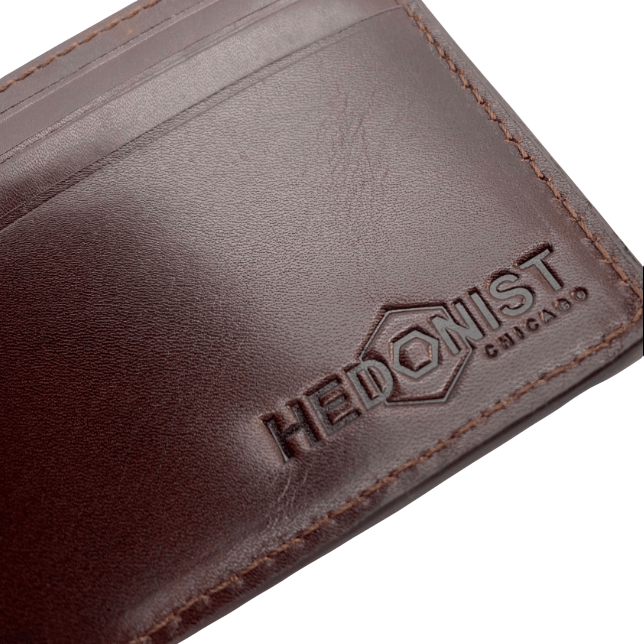 Dark Brown Leather Classic Wallet for Men - free personalization