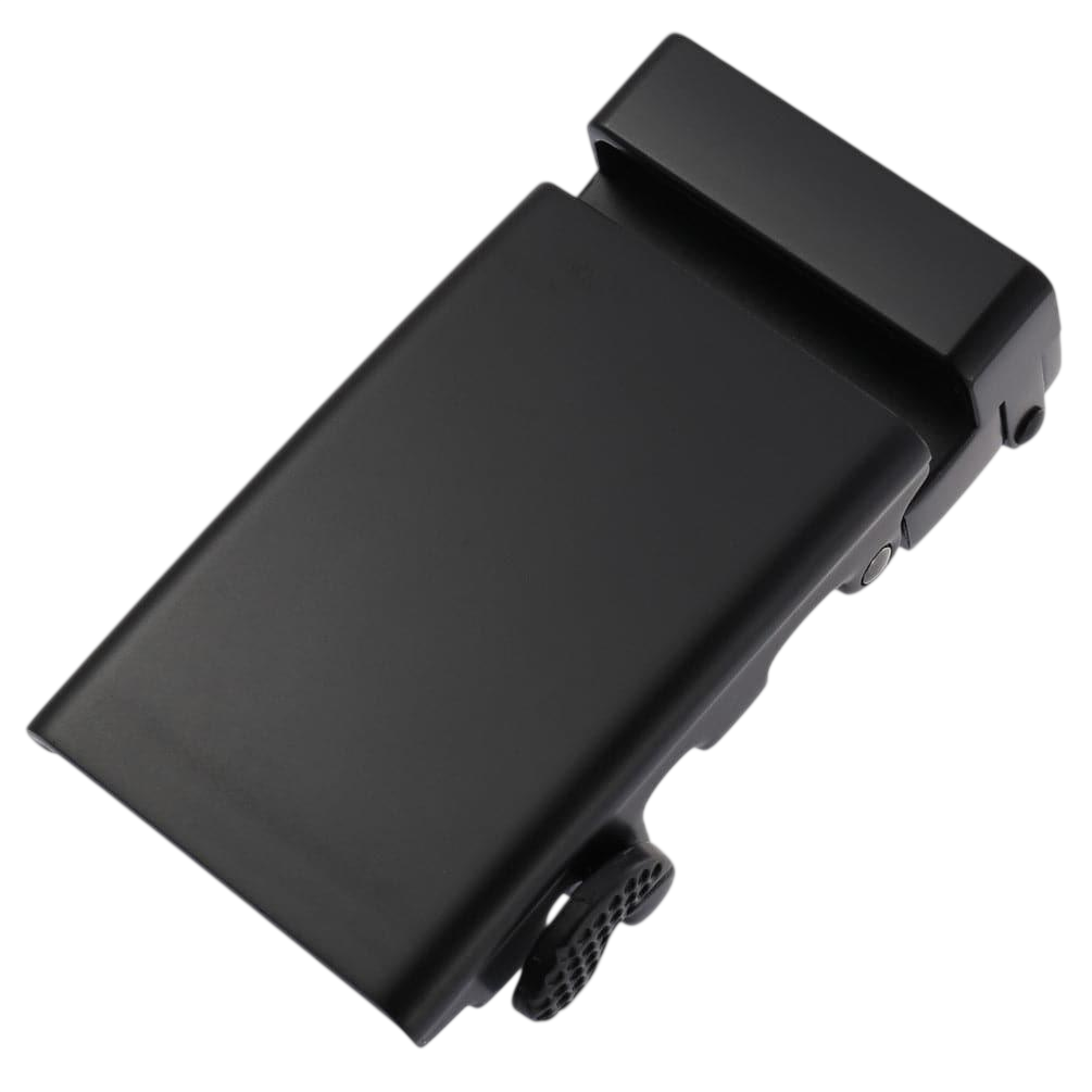 Plate black ratchet belt buckle 1.15 inch front display | Hedonist Chicago