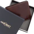Dark Brown Leather Classic Wallet for Men - gift for him