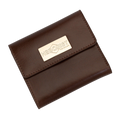 Women's Brown Small Wallet in Smooth Leather from Hedonist Chicago Snap