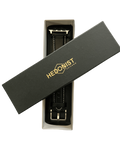 Black Apple Watch band presented in Hedonist Chicago gift box
