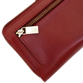 Long Red Leather Wallet for Women | Hedonist Chicago | back view