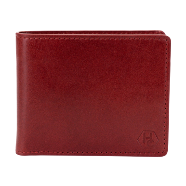 Bifold Red Premium Leather Wallet for Men