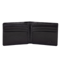 Slim leather wallet for men with card holder and cash section
