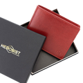 Bifold Red Premium Leather Wallet for Men - best gift for him