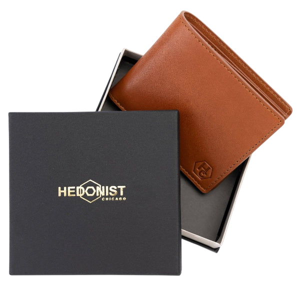 Classic Bifold Wallet in Light Brown Leather - anniversary gift for him
