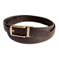 Gold Hollow belt buckle 1.15" , buckle detail, for ratchet leather belts by Hedonist Chicago