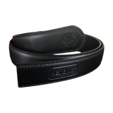 Genuine Black Leather Belt Strap | Hedonist-Style | Chicago