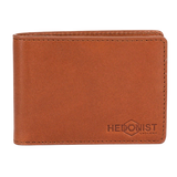 Men's Billfold Brown Leather Slim Wallet by Hedonist Chicago