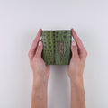 Embossed Green Women Small Snap Wallet | Hedonist Chicago