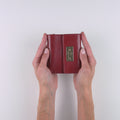 Red Women Small Snap Wallet Video | Hedonist Chicago