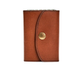 Hedonist Chicago brick key holder in brick, slim profile, full grain leather, product view