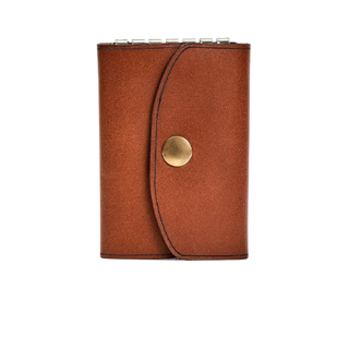 Handmade Leather Key Holder Red Brick