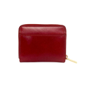 Red leather zip wallet and traveler wallet gift set by Hedonist Chicago