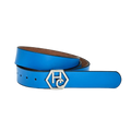 Women's Sky Blue Leather Belt 1.3"