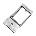 Steel ratchet belt buckle, 1.38 inch, back locking system close-up