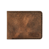 Handmade Men's Leather Wallet 6 Card Slots Tan Pull-Up | Hedonist Chicago