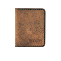 Handmade Men's Leather Wallet ID Slot 4 Card Slots Tan Pull-Up | Hedonist Chicago