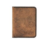 Handmade Men's Leather Wallet ID Slot 4 Card Slots Tan Pull-Up | Hedonist Chicago