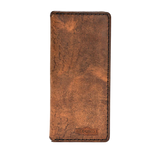 Handmade Long Leather Card Holder 8 Card Slots Tan Pull-Up | Hedonist Chicago