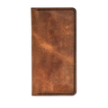 Handmade Long Leather Card Holder 12 Card Slots Tan Pull-Up | Hedonist Chicago