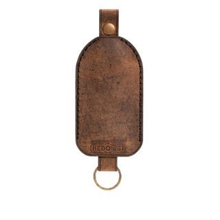 Handmade Leather Key Chain Tan Pull Up