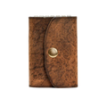 Hedonist Chicago tan key holder in tan, slim profile, full grain leather, product view