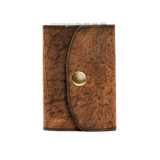 Hedonist Chicago tan key holder in tan, slim profile, full grain leather, product view