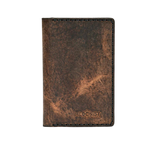 Hedonist Chicago tan passport case in tan, travel cover, full grain leather, product view